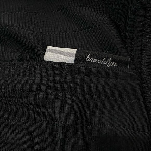 ADIDAS Men's BROOKLYN NETS Black Track Jacket Full Zip NBA Stitch Logo 2XL - Picture 6 of 14